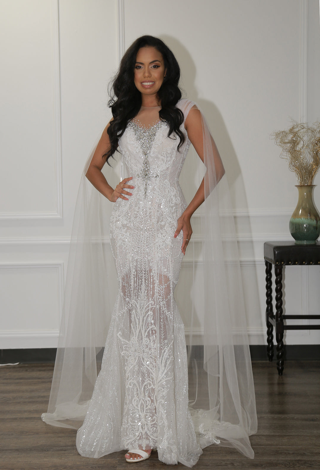 Crystal Mermaid Wedding Dress Miranie Bridal Crystal Mermaid Wedding Dress Miranie Bridal